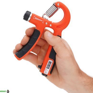 Эспандер кистевой Cornix 5-60 кг с регулируемой нагрузкой и счетчиком XR-0265 Orange/Black
