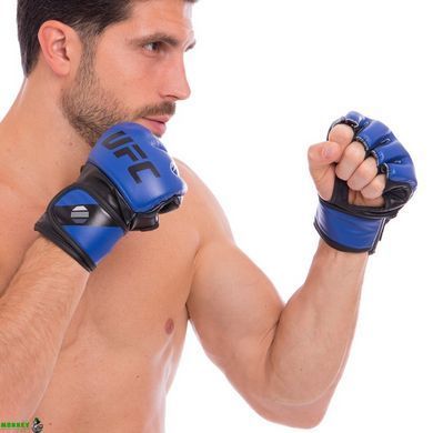 Рукавиці для змішаних єдиноборств MMA UFC Contender UHK-69141 S-M синій