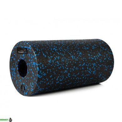 Набор для йоги PowerPlay PP_4008 EPP Foam Roller Set роллер + 2 массажных мяча Черно-синий
