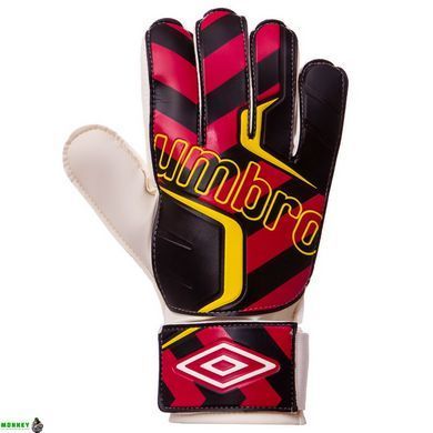 Рукавички воротарські UMB FB-840 Чорно-червоний 10 (PVC)