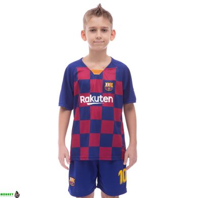 Форма футбольная детская SP-Sport BARCELONA домашняя 2020 CO-0789 (р-р 22-30, рост 116-165см, синий-бордовый)