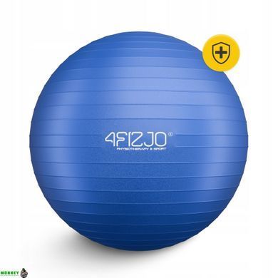 Мяч для фитнеса (фитбол) 4FIZJO 65 см Anti-Burst 4FJ0030 Blue