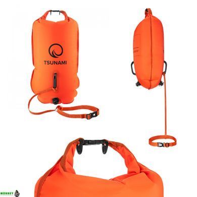 Буй для плавання TSUNAMI надувний 2 в 1 Orange (P-5907739312716)