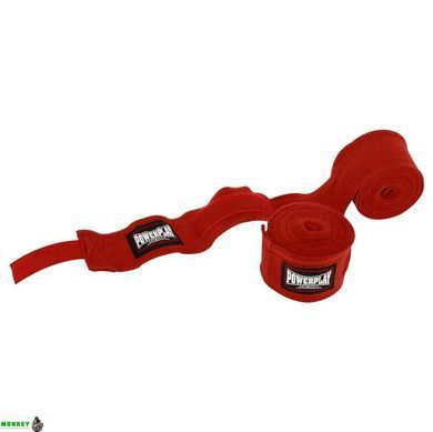Бинты для бокса PowerPlay 3046 Красные NYLON (3м)