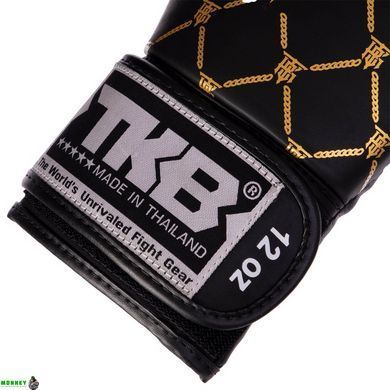 Рукавички шкіряні боксерські TOP KING TOP KING Chain TKBGCH Білий-срібний 10 унції