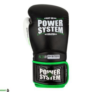 Боксерские перчатки PowerSystem PS 5004 Impact Black 10 унций