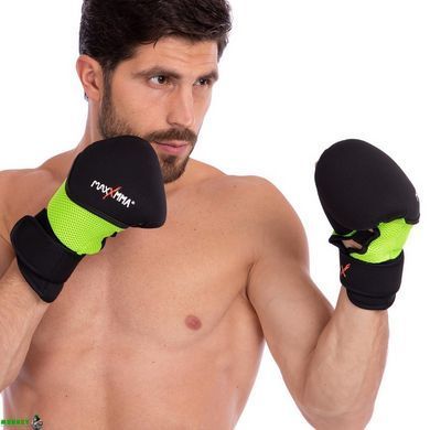 Снарядні рукавички MAXXMMA GH06 Чорно-сірий розмір