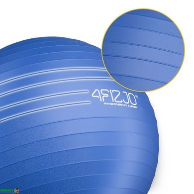 Мяч для фитнеса (фитбол) 4FIZJO 65 см Anti-Burst 4FJ0030 Blue
