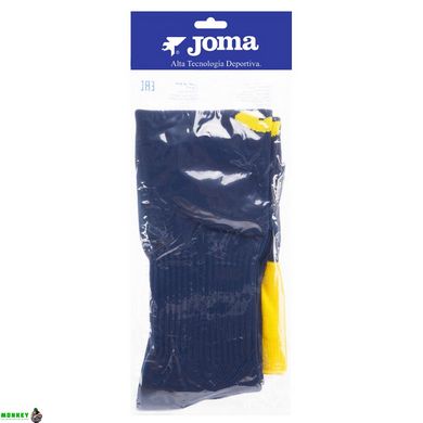 Гетры футбольные Joma CALCIO 400022-339 размер S-L синий-желтый