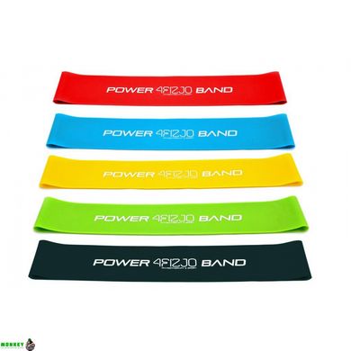 Резинки для фітнесу 4FIZJO Mini Power Band набір 5 шт 1-20 кг 4FJ1110