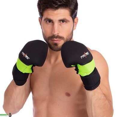 Снарядні рукавички MAXXMMA GH06 Чорно-сірий розмір
