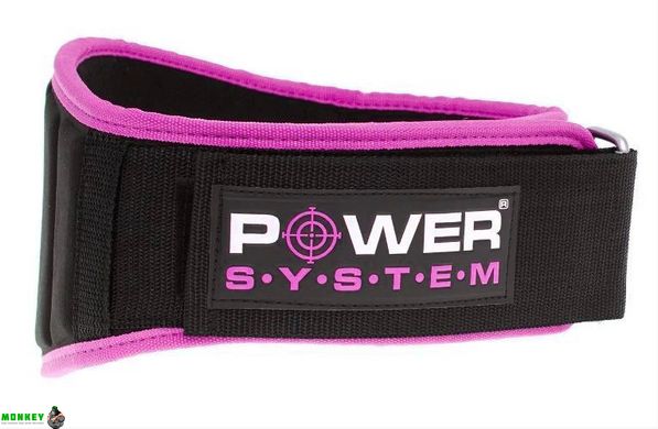 Пояс неопреновый для тяжелой атлетики Power System Woman’s Power PS-3210 Pink S