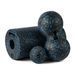 Набор для йоги PowerPlay PP_4008 EPP Foam Roller Set роллер + 2 массажных мяча Черно-синий
