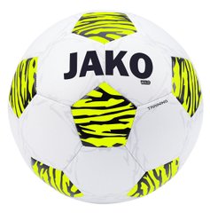 Мяч футбольный Jako Training ball Wild белый, неоновый желтый, черный Уни 5