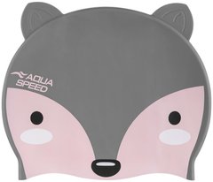 Шапка для плавания Aqua Speed ​​ZOO Fox 9815 лиса, серый OSFM
