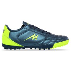 Сороконожки обувь футбольная MEROOJ 230750A-3 D.CYAN/LIME размер 40-45 (верх-PU, подошва-RB, синий-лимонный)