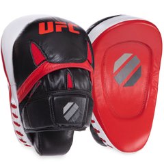 Лапа Изогнутая для бокса и единоборств UFC PRO Strike UCP-75345 23,5х17,5х4,5см 2шт черный-красный