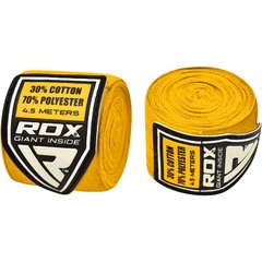 Бинти боксерські RDX Fibra Yellow 4.5m