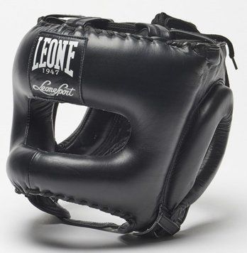 Боксерський шолом із бампером Leone Greatest Black L/XL