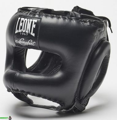 Боксерський шолом із бампером Leone Greatest Black L/XL