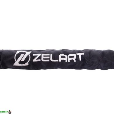 Канат для кросфіту в захисному рукаві Zelart FI-2631-9 12м чорній