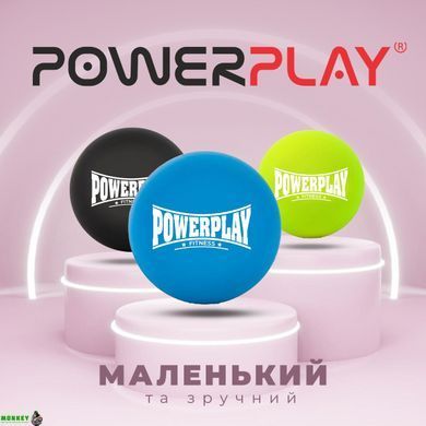 Массажный силиконовый мяч PowerPlay PP-4354 Silicone Lacrosse Ball (6.3см.) Синий