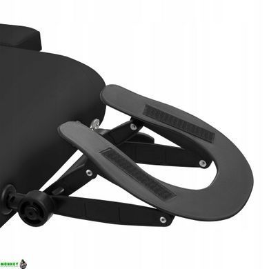 Массажный стол складной 4FIZJO Massage Table Alu W60 Black (P-5907739318374)