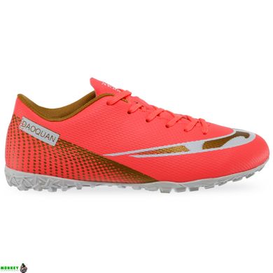 Сороконожки обувь футбольная детская DAOQUAN OB-2050-35-39-3 размер 35-39 (верх-PU, подошва-резина, красный)