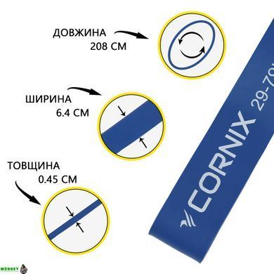 Еспандер-петля Cornix Power Band 64 мм 29-79 кг (резина для фітнесу та спорту) XR-0135
