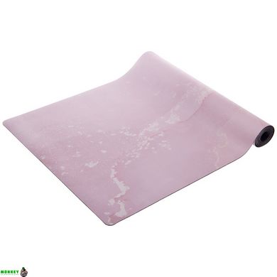 Коврик для йоги Замшевый Record FI-3391-2 размер 183x61x0,3см светло-розовый