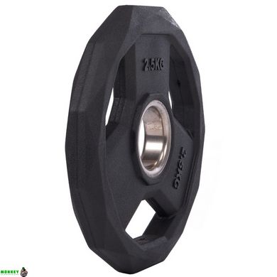 Блины (диски) полиуретановые SC-3858-2,5 51мм 2,5кг черный