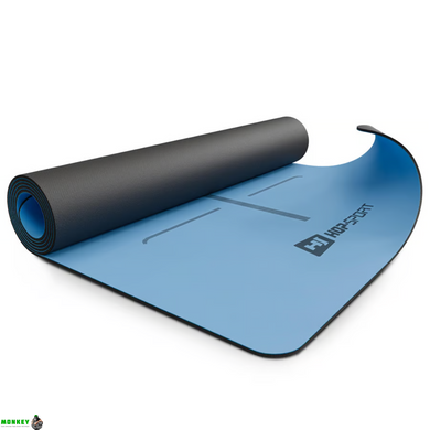 Йога-мат Hop-Sport PU 0,5см 183 x 68см HS-P005GM темно-синій