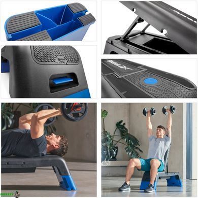 Степ-платформа Reebok Reebok Deck синий Uni 121,5 х 33,7 х 35 см