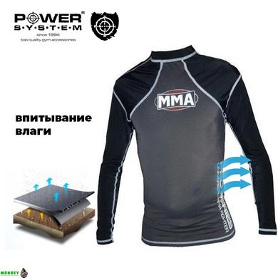 Рашгард для MMA Power System 010 Combat S Grey/Black