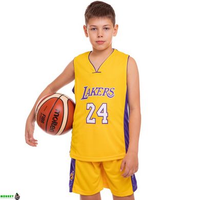 Форма баскетбольная подростковая SP-Sport NBA LAKERS 24 CO-0038 M-XL цвета в ассортименте