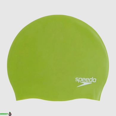 Шапка для плавания Speedo MOULDED SILC CAP AU зеленый Уни OSFM