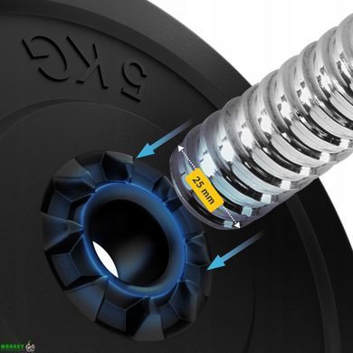 Гриф для штанги прямой 4FIZJO 120 см 25 мм (P-5905973401128)