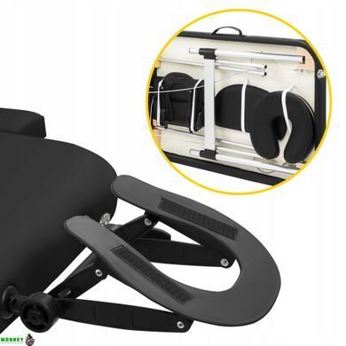 Массажный стол складной 4FIZJO Massage Table Alu W60 Black (P-5907739318374)