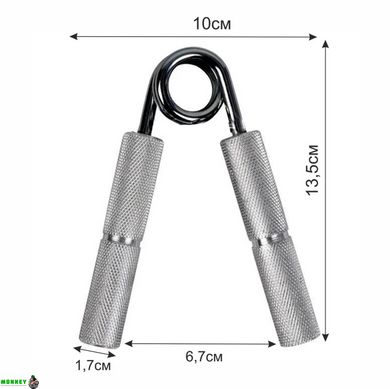 Еспандер-ножиці алюмінієвий PowerPlay 4322 (45 кг) Срібний