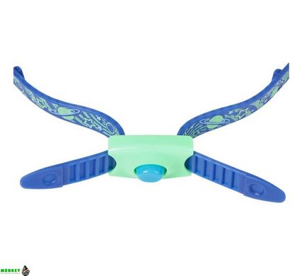Очки для плавания Speedo ILLUSION 3D PRT JU синий, зеленый OSFM