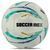 Мяч футбольный SOCCERMAX FB-8070 Белый-бирюзовый №5 PU