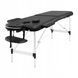 Массажный стол складной 4FIZJO Massage Table Alu W60 Black (P-5907739318374)