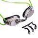 Очки для плавания стартовые MadWave STREAMLINE Mirror II M045702 Зеленый-черный
