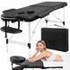 Массажный стол складной 4FIZJO Massage Table Alu W60 Black (P-5907739318374)