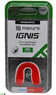 Капа MAKURA Ignis доросла (вік 11+) White/Red (art.6017514043)