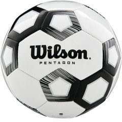 М'яч футбольний Wilson Pentagon white/black size 5