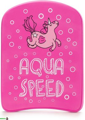 Доска для плавания Aqua Speed ​​KIDDIE KICKBOARD Unicorn 6896 розовый Дет 31x23x2,4cм