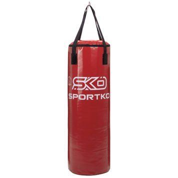 Мішок боксерський Циліндр ремінне кріплення ЕЛІТ SPORTKO MP-1 Червоний висота 110см