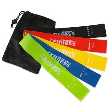 Резинки для фитнеса набор LOOP BANDS BODY POWER SP-Sport FI-2184 5шт цвета в ассортименте