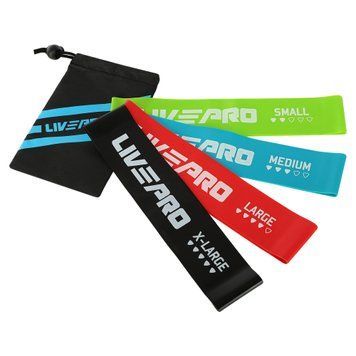 Набор фитнес резинок 4шт LivePro RESISTANCE LOOPS BANDS